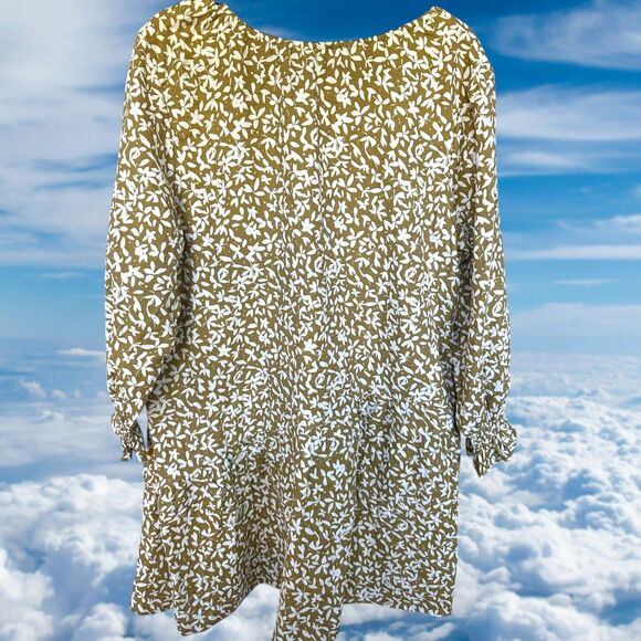 Rylee + Cru Womens Size Large Ditzy Floral Women's Hazel Dress Gold NWT - Picture 2 of 8